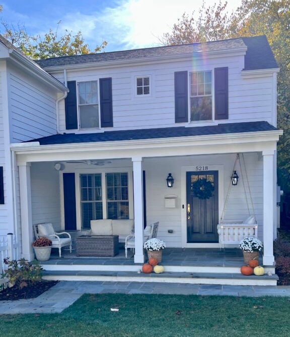 Home renovation front porch